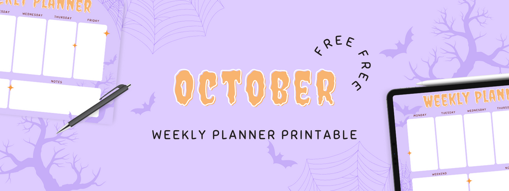 October Weekly Planner Printable