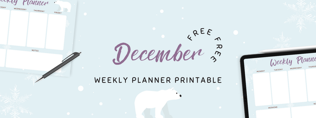 December Weekly Planner Printable
