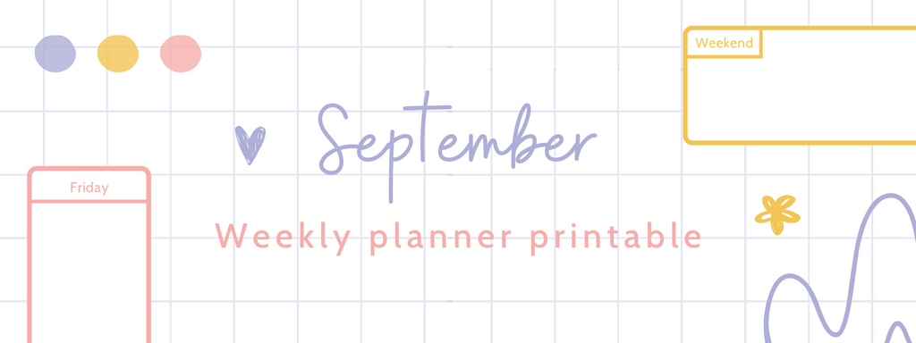 September Weekly Planner