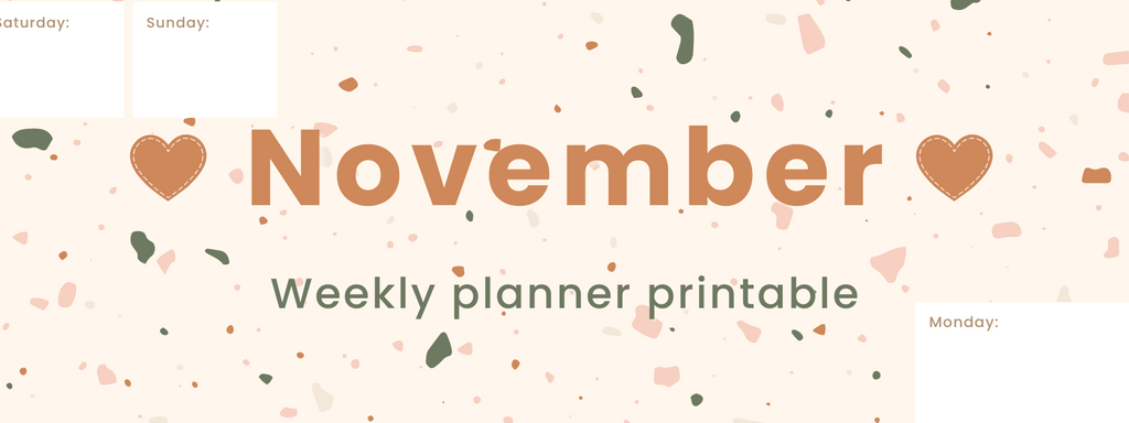 November Weekly Planner