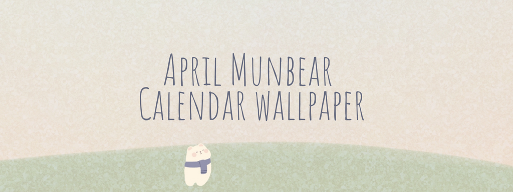 April Calendar Wallpaper by Bymunbear