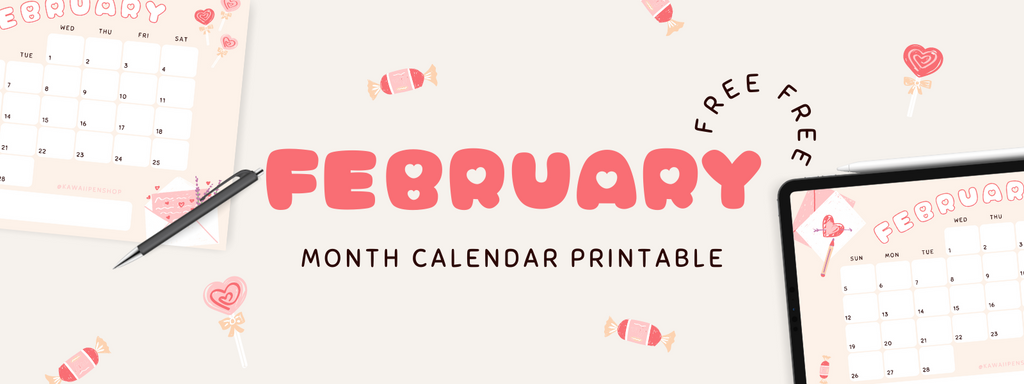 February Calendar Printable