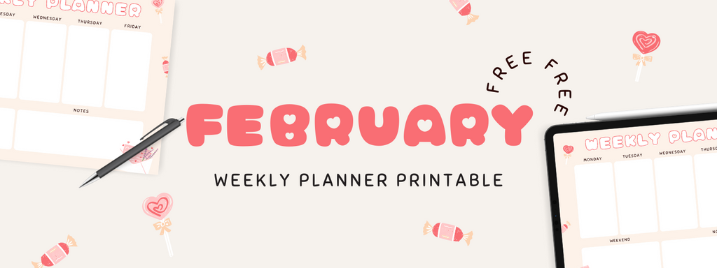 February Weekly Planner Printable