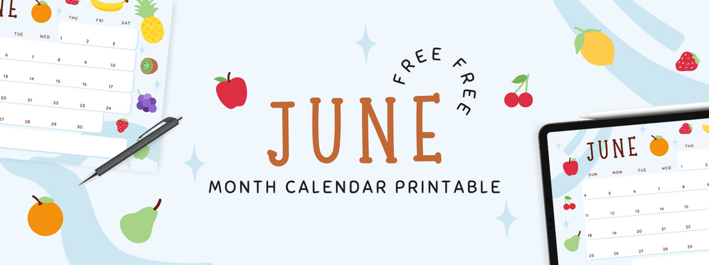 June Calendar Printable