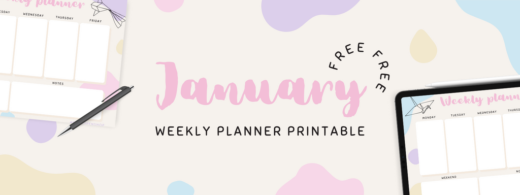 January Weekly Planner Printable