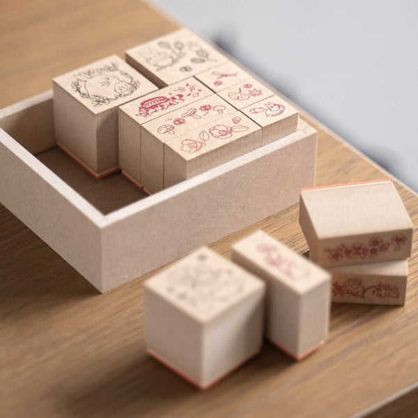 Beverly My Neighbor Totoro Flower Pattern Stamp Set - Fall