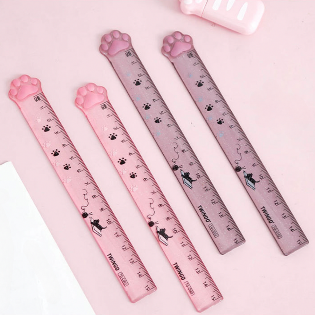 Pet Ruler Designs Glitter Paws Precision Ruler | Kawaii Pen Shop