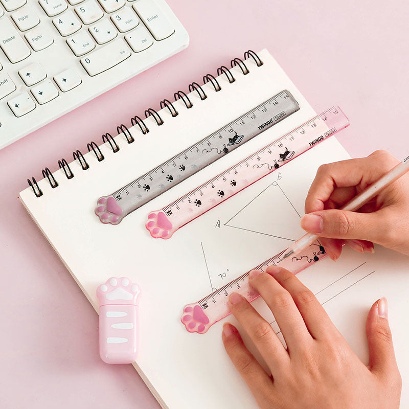 Glitter Paws Precision Ruler | Kawaii Pen Shop