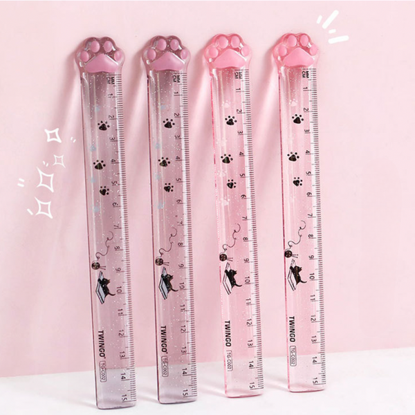 Pet Ruler Designs Glitter Paws Precision Ruler | Kawaii Pen Shop