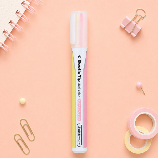 KOKUYO Beetle Tip 2-in-1 Dual Color Highlighter