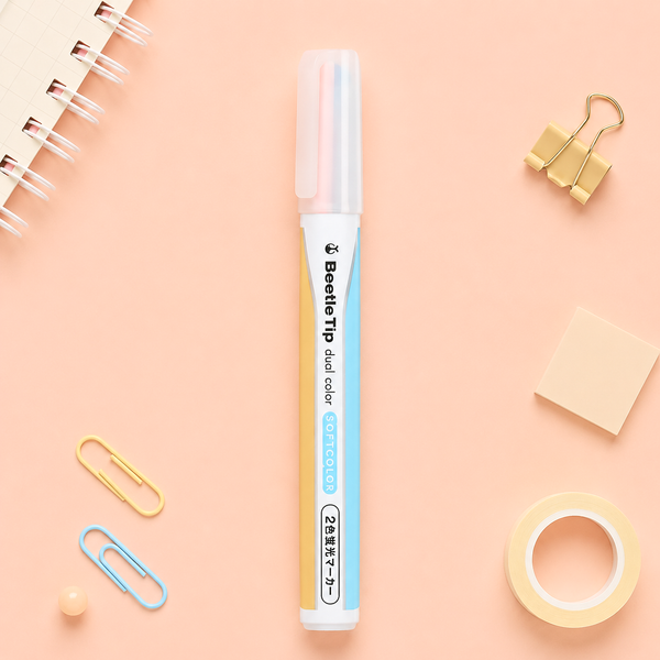KOKUYO Beetle Tip 2-in-1 Dual Color Highlighter