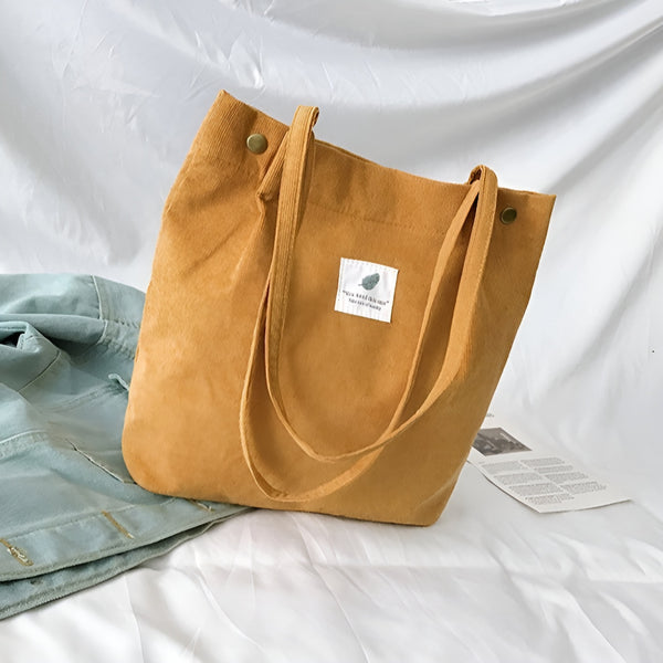 Korean Style Corduroy Tote Bag (6 Colors)