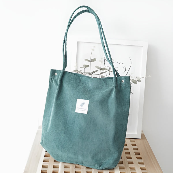 Korean Style Corduroy Tote Bag (6 Colors)