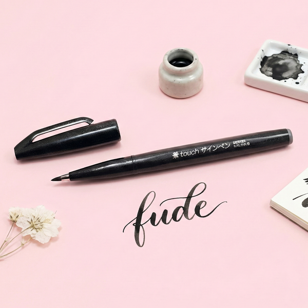 Pentel Fude Touch Brush Sign Pen - Black