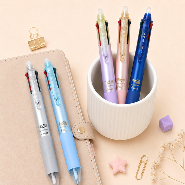 Pilot FriXion Ball 4 Color Erasable Multi Pen - 0.38 mm