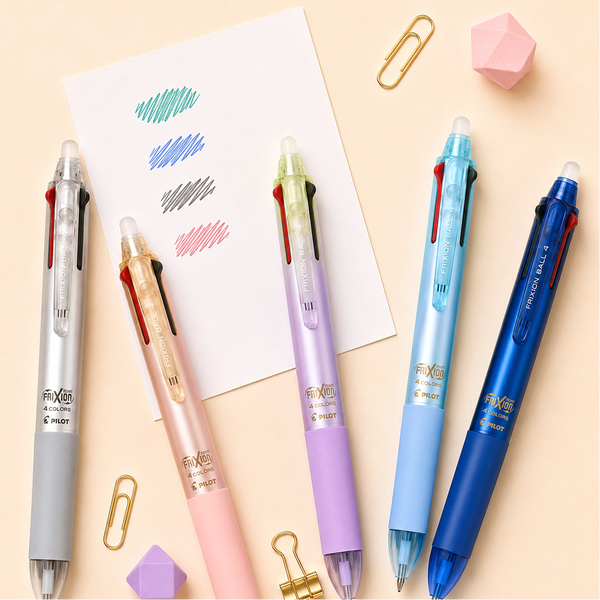 Pilot FriXion Ball 4 Color Erasable Multi Pen - 0.38 mm