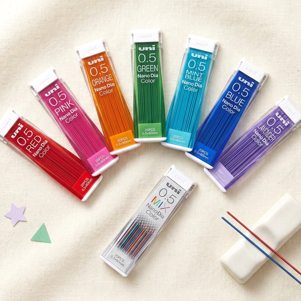Uni NanoDia Color Core Erasable Lead