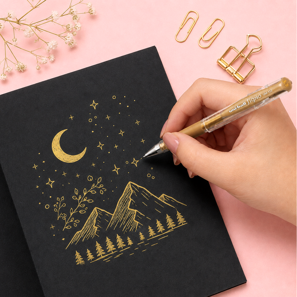 Uni-ball Signo Broad Gel Pen - Gold Ink