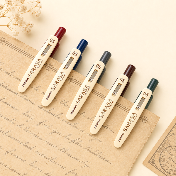 Zebra Sarasa Clip Color Gel Pen - Vintage Colors