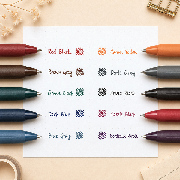 Zebra Sarasa Clip Color Gel Pen - Vintage Colors