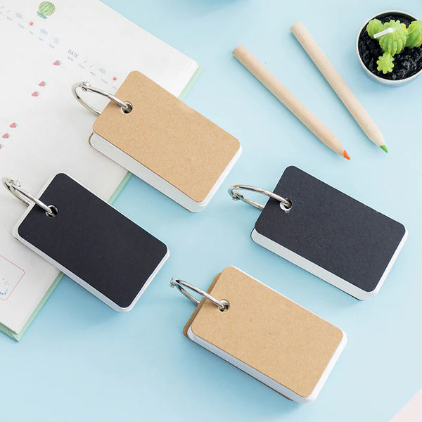Colorful Key Ring Word Cards (7 Colors)