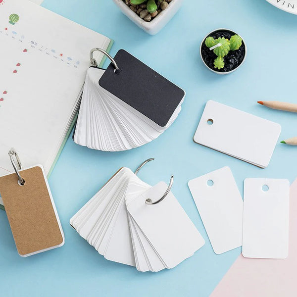Colorful Key Ring Word Cards (7 Colors)