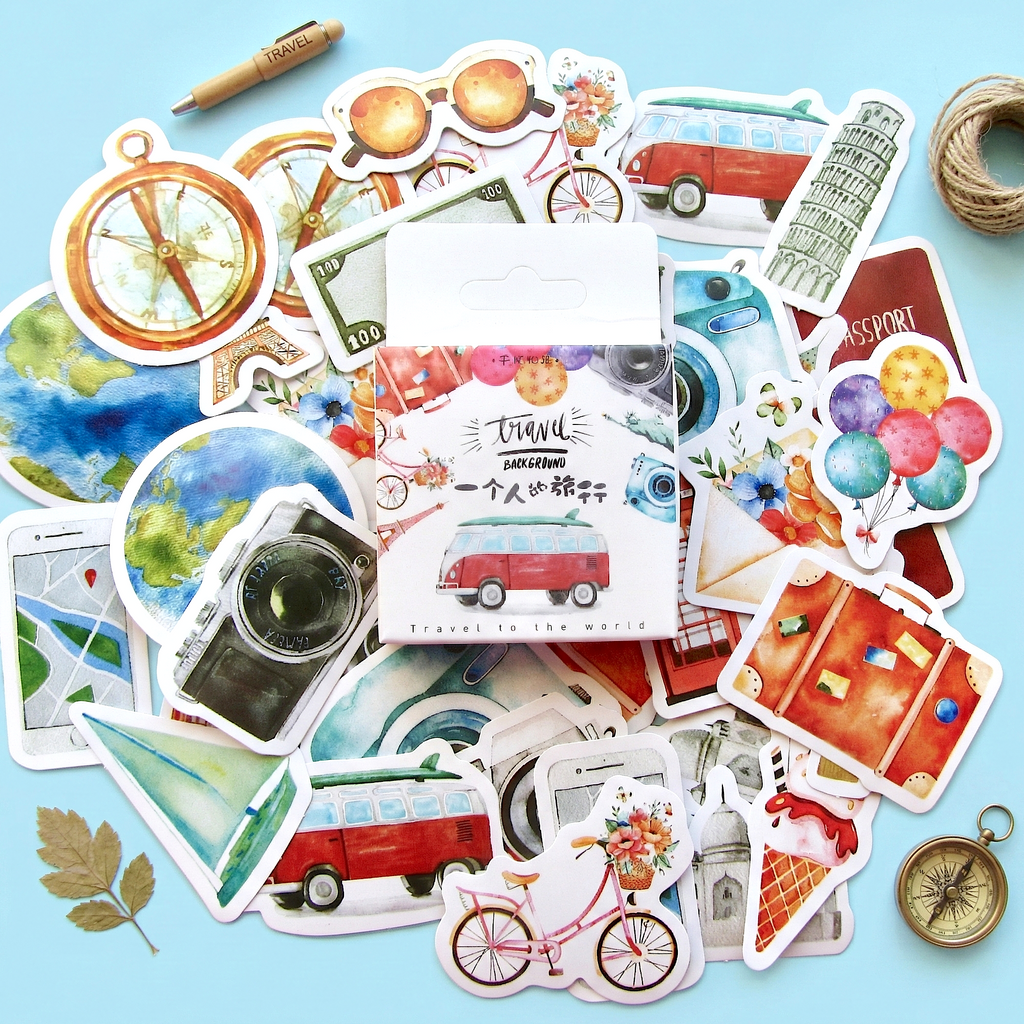 Travel Journal Decorative Paper Stickers