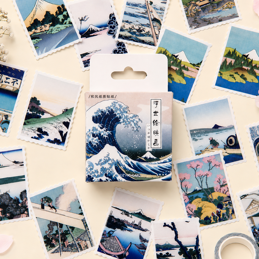 Ukiyo-e Paper Stickers