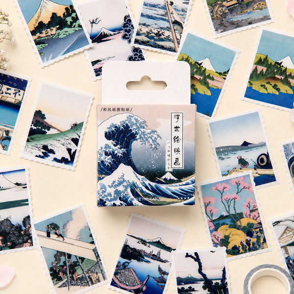 Ukiyo-e Paper Stickers