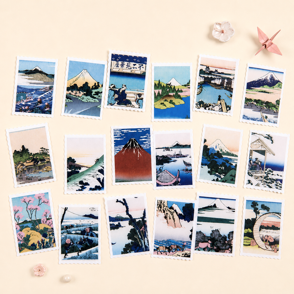 Ukiyo-e Paper Stickers