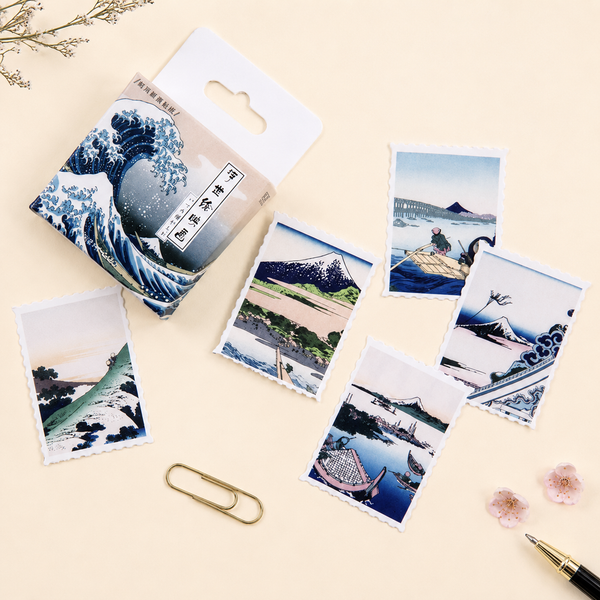 Ukiyo-e Paper Stickers