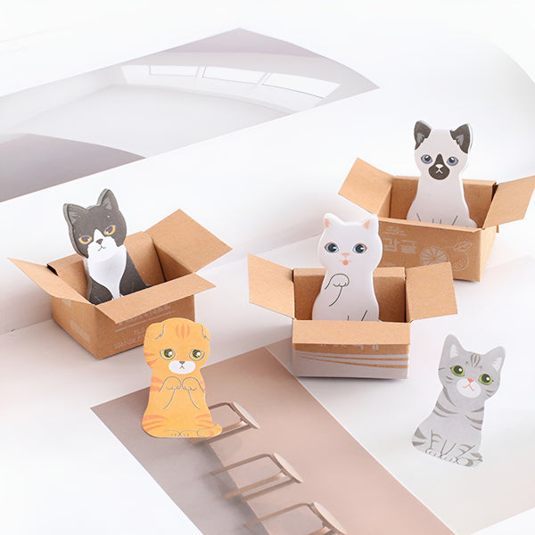 Kitty In A Box Sticky Notes