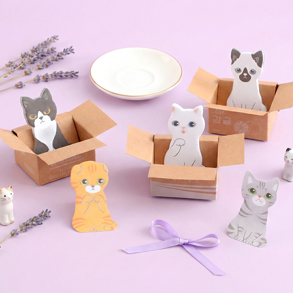 Kitty In A Box Sticky Notes
