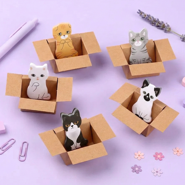 Kitty In A Box Sticky Notes