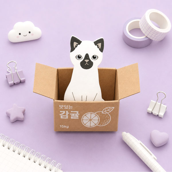 Kitty In A Box Sticky Notes