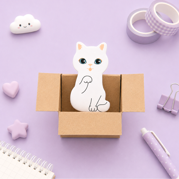 Kitty In A Box Sticky Notes