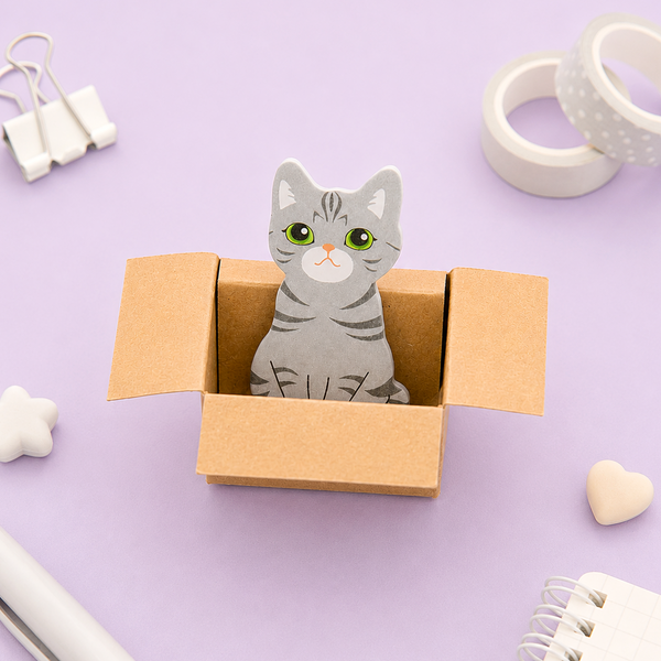 Kitty In A Box Sticky Notes
