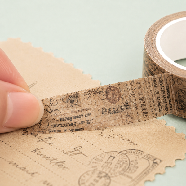 Antique Pages Washi Tape Set