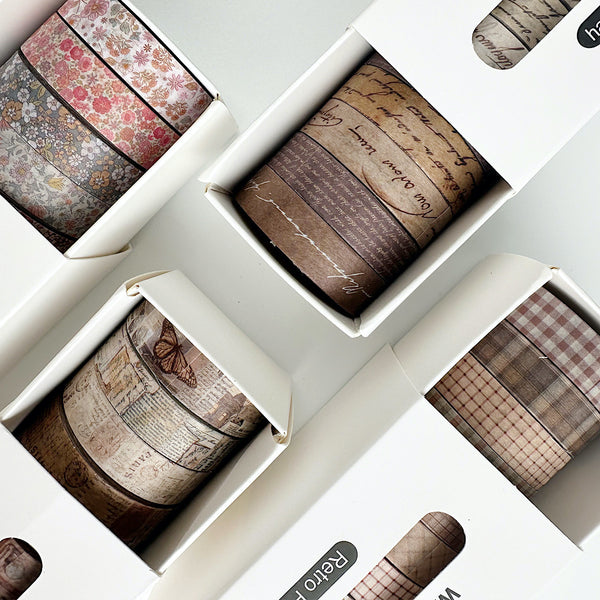 Antique Pages Washi Tape Set