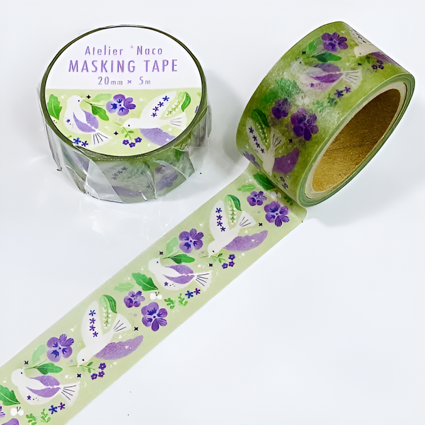 Atelier Naco Masking Tapes - Dove & Pansy