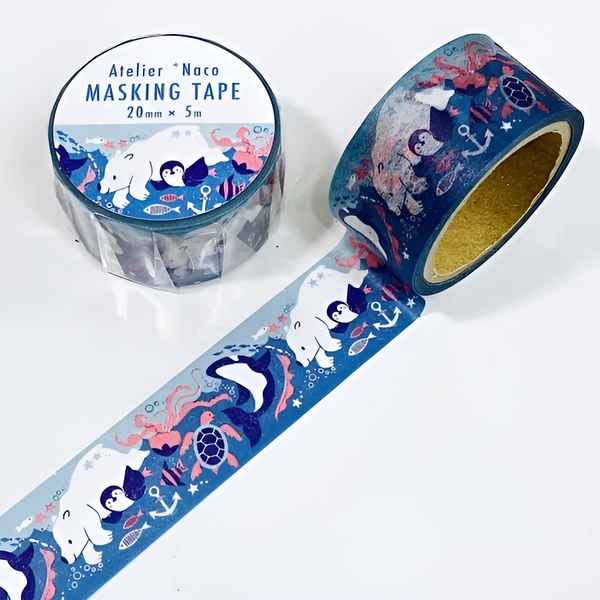 Atelier Naco Masking Tapes - Ocean Animals