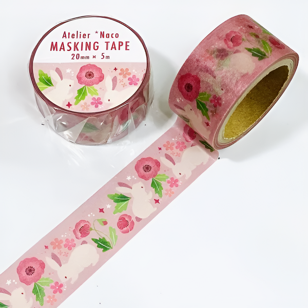 Atelier Naco Masking Tapes - Rabbit & Camelia