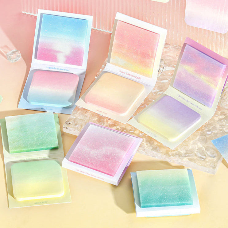 Translucent Sticky Note Paper Aurora Glow Translucent Sticky Notes | Kawaii Pen Shop