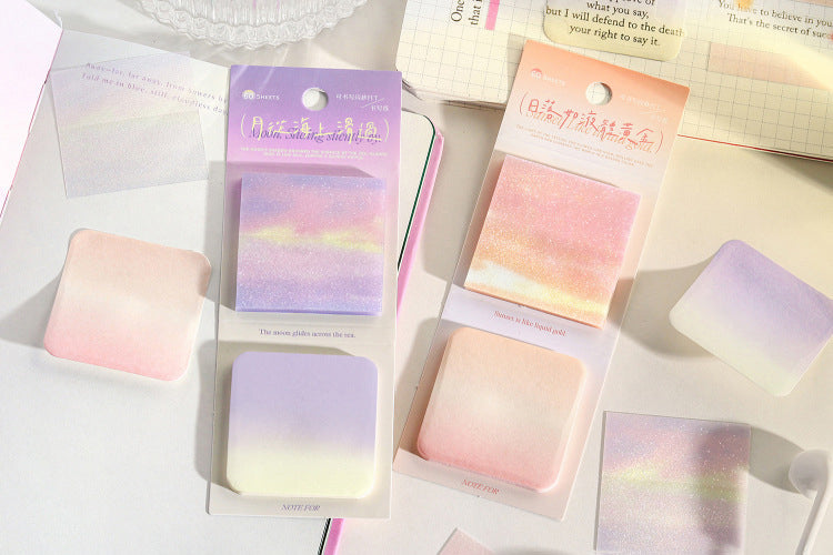 Aurora Glow Translucent Sticky Notes | Kawaii Pen Shop