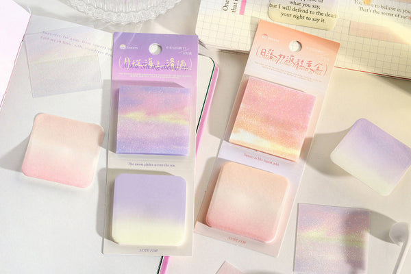 Aurora Glow Translucent Sticky Notes