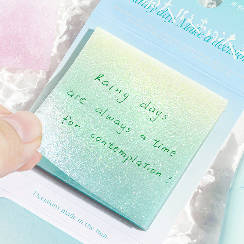 Translucent Sticky Note Paper Aurora Glow Translucent Sticky Notes | Kawaii Pen Shop