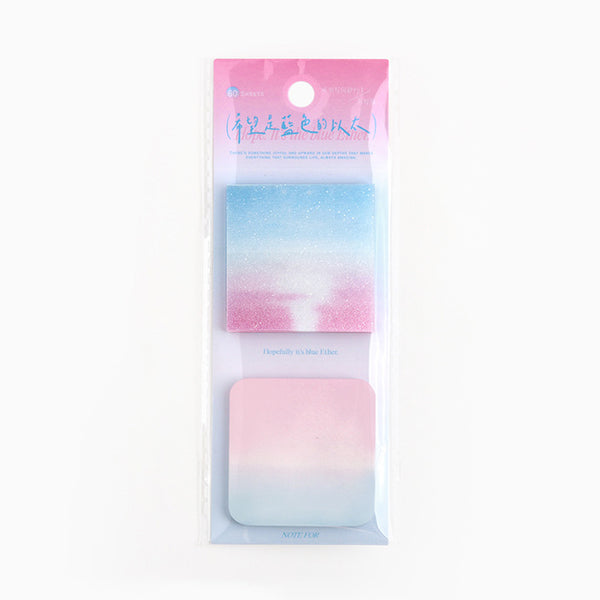 Aurora Glow Translucent Sticky Notes