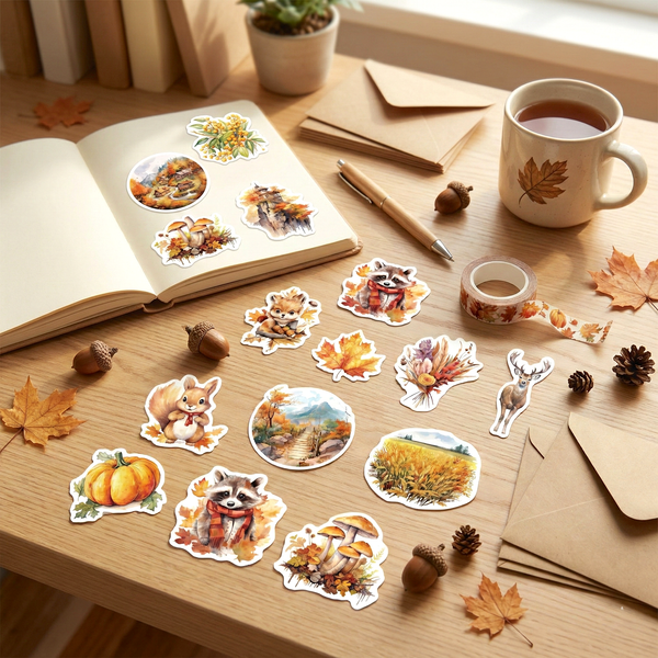 Autumn Nature & Forest Critters Stickers