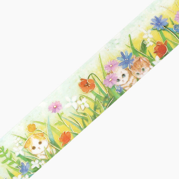 BGM Cat & Late Afternoon Blossom Washi Tape