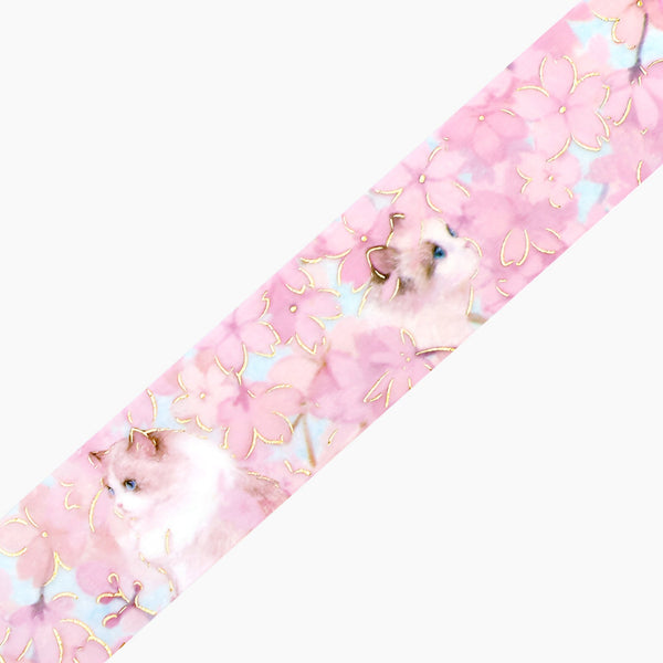 BGM Cat & Sakura Washi Tape